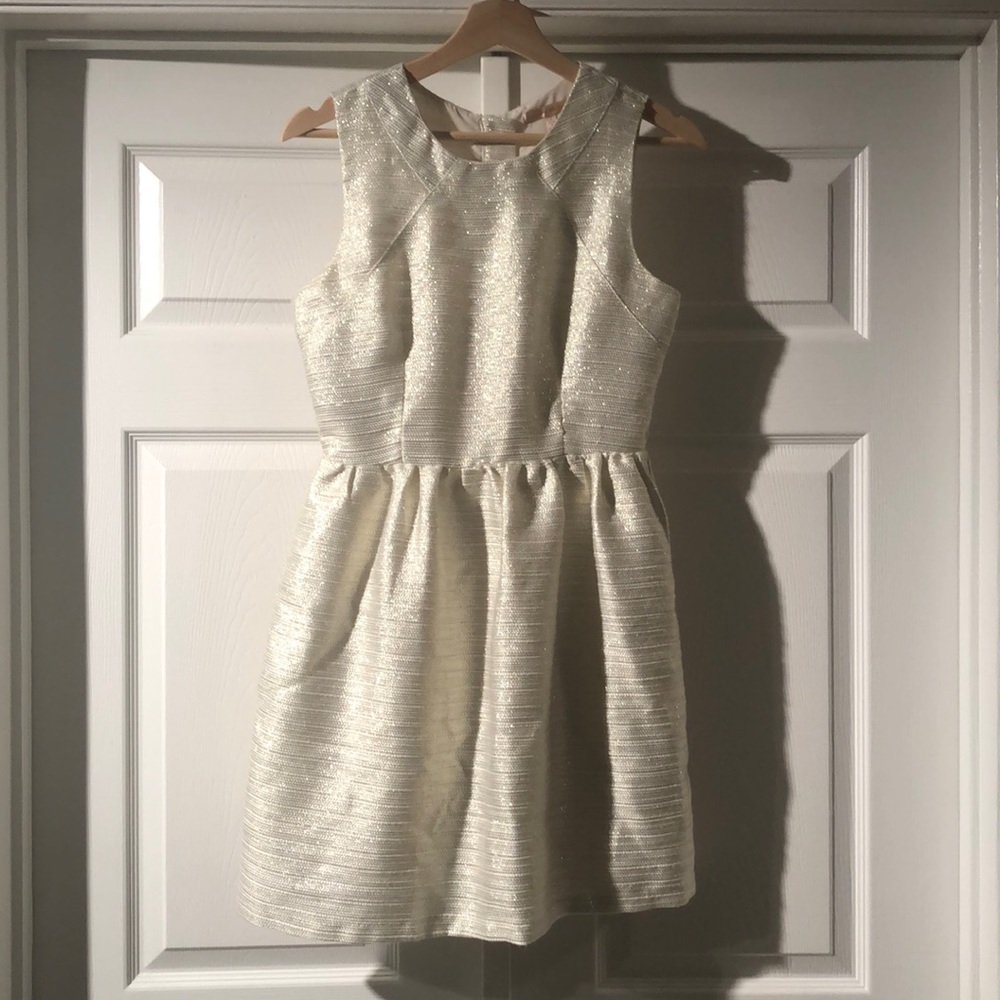 Pretty gold and white dress